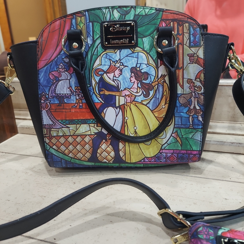 Loungefly Disney Beauty And The Beast Bag Purse T… - image 1
